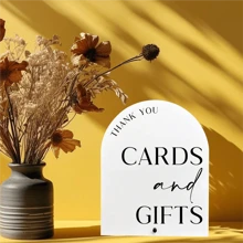 1pc Acrylic Arch Sign, Wedding & Party Decoration, Wedding & Party Supplies - White - View 2