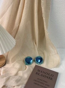 1pc Ultra-Light Children Glasses, Comfortable Wear, Fashionable For Photo Shooting, Party, Travel, Personalized, Cute Heart-Shaped Design