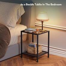 SAYGOER Mesa de centro de vidrio, pequeña y moderna, mesas centrales cuadradas simples para sala de estar, 67.82 x 67.82 x 39.88, gris negro - Cristal Gris - Ver 9