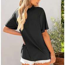 Offensive I Rented This Hooker, Funny Adult Humor Saying T-Shirt, Unisex Funny Graphic T Shirts - 黑色 - 查看 4