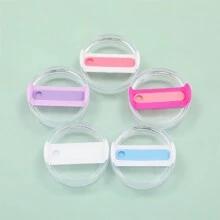 40 盎司玻璃杯盖 - 水瓶塑料替换盖 - 保持饮料新鲜且防漏 - 透明主體 - 查看 12