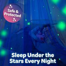 1Set Pink/Purple/Colorful/White/Blue Bed Canopy For Girls With Glowing Stars ,Baby/Children's Christmas Gifts,Canopy Bed Curtains | Fits Single, Twinr - Pink - View 9