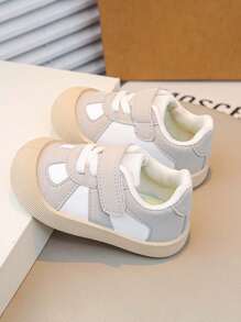 宝宝学步鞋春季新款儿童鞋男童运动鞋婴幼儿女童软底防滑运动鞋 - 卡其色 - 查看 2