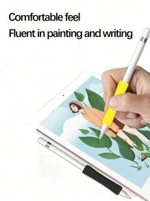 Funda protectora de silicona compatible con el lápiz Apple Pencil, con forma de diamante, antideslizante y antimusgo, protección contra caídas compatible con el Apple iPad