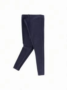 Balabala Girls' Leggings, Young Girl' Casual Pants, Girl Knit Cotton Legging Pants - Navy Blue - View 8