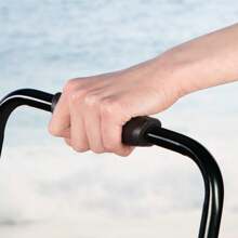 Aktive Chariot de plage pliable avec grandes roues et corde de maintien