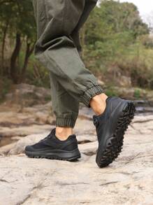 baasploa 1 pereche de cizme de drumeție pentru bărbați, pantofi de drumeție cu cataramă pivotantă, ușoare, antiderapante, pantofi de exterior pentru bărbați, toamna și iarna, pantofi sport de marcă pentru bărbați