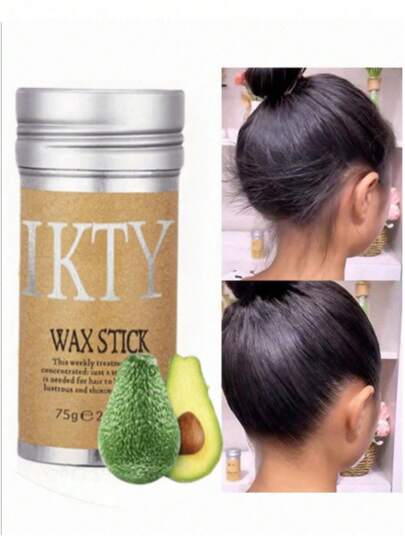 IKTY 发蜡棒 - 适用于假发和真发，打造光滑服帖的背头造型，抚平毛躁，控制碎发，持久定型，易于涂抹，不油腻