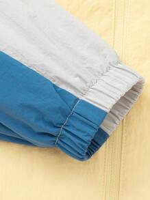 Boys' And Girls' Color-Block Outdoor Jacket, Stylish Spring Coat