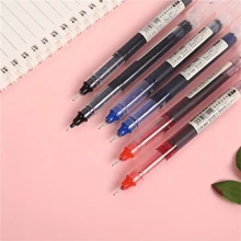 10pcs Liquid Ink Ballpoint Pens, Quick Drying For Signature, 0.5mm Nib, Black/Blue Ink, School & Office Supplies,Back To School