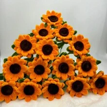 320 Fluffy Pipe Cleaners Craft Supplies Golden Bouquet Supplies Sunflower Pipe Cleaners Bulk DIY Flower Bouquet Kit Graduation Gift, Wedding Gift, Valentine's Day Gift, Chenille Stems Art