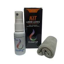 Kit de Limpa Lentes com Flanela Mágica Limpeza de Telas Celular Tv Notebook Relógio Monitor