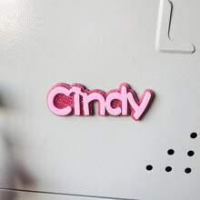 1 pièce Aimant de réfrigérateur personnalisé avec nom, aimants de nom de famille, aimants de nom de casier, aimants personnalisés de nom de réfrigérateur, aimants de nom en acrylique, cadeau idéal pour la famille et les amis, aimants pour réfrigérateur