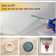 厨房橱柜和抽屉防油防水垫 - 防水防油搁板保护垫，带罗纹透明设计，房间装饰，厨房装饰，浴室装饰，卧室装饰。适用于冰箱和浴室储存