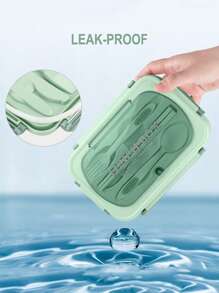 Set Bento Box Adult Lunch Box, Containers For Adults Men Women With 3 Compartments, Lunchable Food Container With Utensils, Sauce Jar, Muffin Liners, Microwave & Dishwasher Friendly, Brown, (Send Knives, Forks, Spoons, And Chopsticks ),Kitchen,Christmas Gift