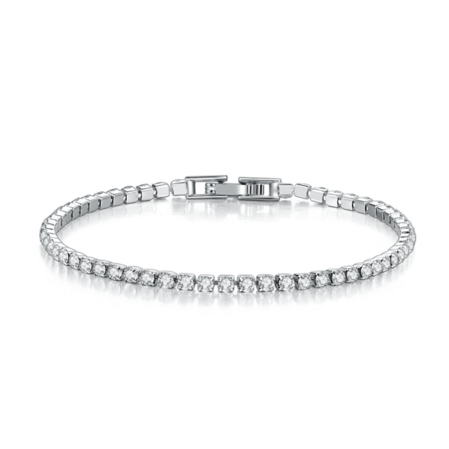 925 Sterling Silver Inlaid With Gemstones, 2.5mm Tennis Bracelet, High-End Jewelry Gifts, Banquet Accessories, | Gemstone Jewelry | Love Gifts | Birthdays | Weddings | Anniversaries