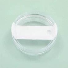 40 盎司玻璃杯盖 - 水瓶塑料替换盖 - 保持饮料新鲜且防漏 - 透明主體 - 查看 6