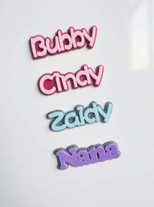 1 pièce Aimant de réfrigérateur personnalisé avec nom, aimants de nom de famille, aimants de nom de casier, aimants personnalisés de nom de réfrigérateur, aimants de nom en acrylique, cadeau idéal pour la famille et les amis, aimants pour réfrigérateur