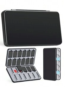 24 卡槽游戏卡带盒，游戏配件兼容新款 Switch 2 (2025) / Switch NS / Switch OLED / Switch Lite 游戏机，可容纳游戏卡和 Micro SD 卡 - 彩色 - 查看 15