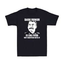 Dark Humor Is Like Food Not Everyone Gets It Funny Quote Vintage Men's T-Shirt - 黑色 - 查看 1