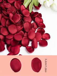 20/50/100/200pcs,Claret Artificial Flowers Silk Rose Petals For Weddings, Bridal Showers & Parties,Aisle Runners & Confetti , Proposals & Romantic Nights,Mother's Day Gift Decorations