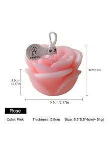 Rose Candle - 1 Piece Rose-Shaped Scented Candle For Home Decor, Birthday Gifts, And Holiday Crafts