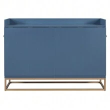 MISSUNNY Queen-Size Murphy Bed With Stylish Iron Legs, Contemporary Design For A Chic Look, Calming Blue Finish - Ideal For Space-Saving Solutions And Adding A Modern Twist To Any Bedroom