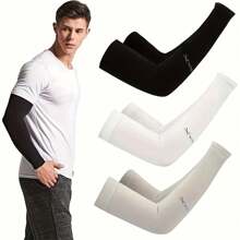 1 a 5 pares Mangas calentadoras con protección solar UV para brazos, cubiertas para brazos para mujer deportes, carrera, pesca, ciclismo, esquí
