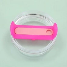 40 盎司玻璃杯盖 - 水瓶塑料替换盖 - 保持饮料新鲜且防漏 - 透明主體 - 查看 13