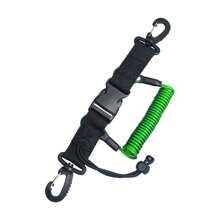 1 Stück Anti-Verlust Federspann-Ködergreifer Schlaufe mit guter Elastizität, geeignet für Bergsteigen, Unfallseil, passend für Tauchen, Surfen (33cm)