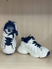 休闲儿童舒适闪亮时尚百搭运动鞋 - 藏蓝色 - 查看 6