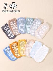 12 双防滑婴儿袜，适合男孩和女孩，春夏季 - 彩色 - 查看 14
