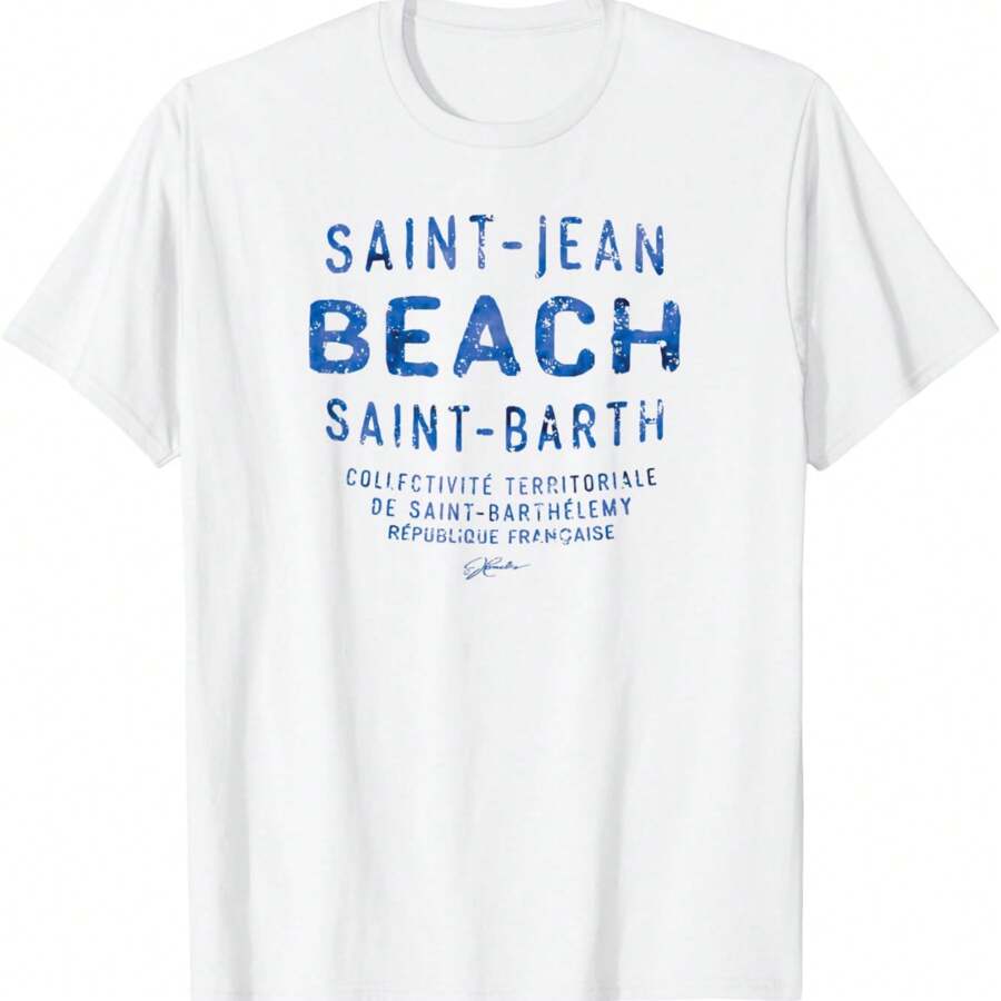 Saint Barth, Saint-Jean Beach T-Shirt.Jpg - 白色 - 查看 1