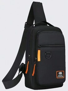 男女新款胸包男士斜挎包休闲牛津布背包胸包外卖适合青少年夏季休闲户外运动或度假旅行或毕业礼物或生日礼服配饰 - 彩色 - 查看 9