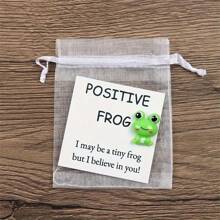 1 pezzo Rana portafortuna da scrivania, regalo carino per amante delle rane, regalo per migliore amico, regalo positivo e portafortuna, regalo per sollevare il morale e novità