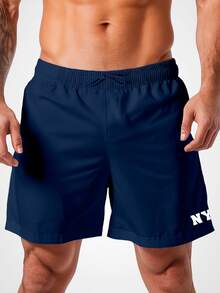 Men Shorts - 藍色 - 查看 2