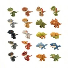 1/6/12 pezzi, Dinosauro Cieco che Morde, Regalo per Feste, Rilassamento dello Stress, Regalo Sorpresa, Alcune parti inviate casualmente, Regali sorpresa, Giocattoli per masticare Dinosauro, Materiale ABS, Kit di Artigianato a Simulazione 3D