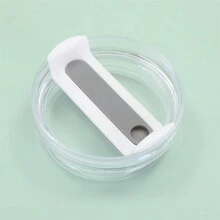 40 盎司玻璃杯盖 - 水瓶塑料替换盖 - 保持饮料新鲜且防漏 - 透明主體 - 查看 17