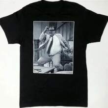 Saturday Night Live Snl Motivational Speaker Chris Farley T-Shirt Authentic Summer O-Neck Tops Tee Shirt - Black - View 1