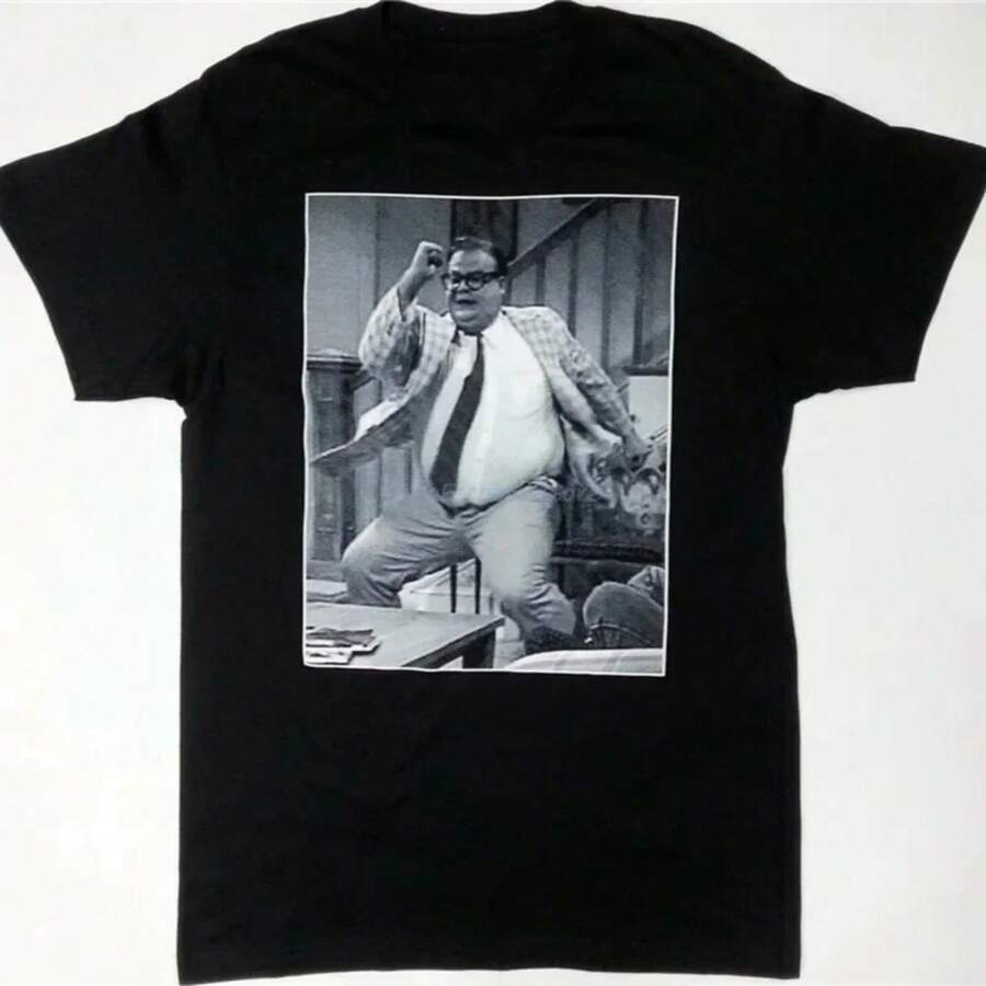 Saturday Night Live Snl Motivational Speaker Chris Farley T-Shirt Authentic Summer O-Neck Tops Tee Shirt - Black - View 1