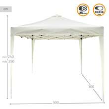 Aktive Falt- und höhenverstellbarer Pavillon Max-Air 300x300/240-250 cm weiß ✅ Lieferung 24/48 Stunden nach Spanien (Halbinsel) - Verschiedenfarbig - Übersicht 4