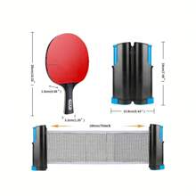 berrybasicz Ready To Play All Rounder Set | Professional Double Racket+Competitive Mesh Frame+3-Star Ball Travel Bag Instantly Transforms Into The Arena! Professional Equipment Storage Bag Can Be Set Up In 3 Minutes To Create A Friendly Competition Area And A Mobile Ping-Pong Social Arena
