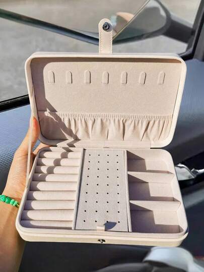 Luxury Upgraded Large Capacity PU Leather Jewelry Box | Jewelry Storage Bag, Travel Jewelry Box | Multi-Layer Compartments, Can Store Necklaces, Rings And Earrings | Portable Travel Jewelry Box | Gift For Girlfriend/Mom/Mother's Day/Best Friend's Birthday/Valentine's Day, Women's Travel Essential, Holiday Essential, Autumn Decor, Halloween,Room Decor