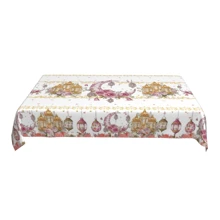 1 pieza Mantel con Temática, Impermeable y a Prueba de Aceite, de Poliéster Lavable con Estampado, Adecuado para Decoración de Cocina o Mesa de Comedor al Aire Libre - Multicolor - Ver 11