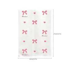 200个4.7x6.7英寸蝴蝶结礼品袋手提袋散装牛皮纸购物婚礼生日派对回礼品袋适用于Goody Craft