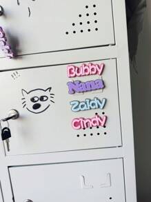 1 pièce Aimant de réfrigérateur personnalisé avec nom, aimants de nom de famille, aimants de nom de casier, aimants personnalisés de nom de réfrigérateur, aimants de nom en acrylique, cadeau idéal pour la famille et les amis, aimants pour réfrigérateur