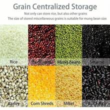 6 In1 Cereal Dispenser Dry Food Dispenser Storage Container Wall Mount Cereal Grain Rice Dispenser 6 Grid Rice Dispenser Food Bucket For Kitchen Home - Variant1 - View 4