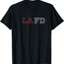 LAFD Los Angeles Fire Department T-Shirt - Black - View 1