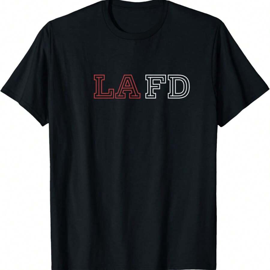 LAFD Los Angeles Fire Department T-Shirt - Black - View 1