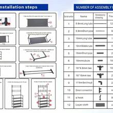 HuaTang Buena Calidad Estante para Zapatos de Gran Espacio, Gabinete de Almacenamiento con Soporte para Estante para Zapatos, Entrada de 4,5 Niveles, Zapatero Negro - Multicolor - Ver 6